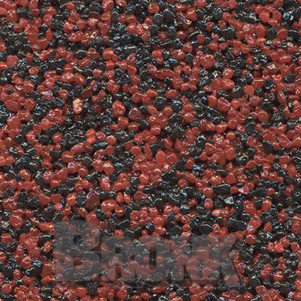 Mosaikputz Buntsteinputz 15 kg, Körnung 1,0-1,6 mm rot-schwarz TM65