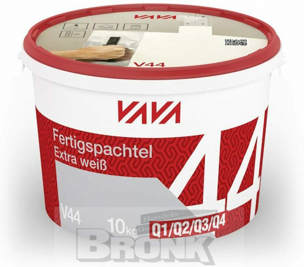 Vava V44 Fertigspachtel Extra weiß, Q1, Q2, Q3, Q4, 10 kg