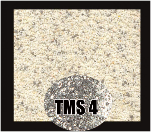 Mosaikputz Buntsteinputz 7,5 kg Beige-Grau-Silber Glitzer TMS4
