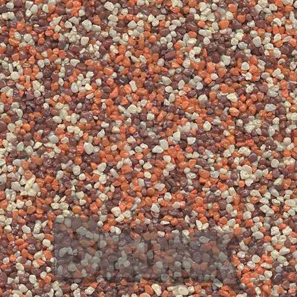 Mosaikputz Buntsteinputz 15 kg, Körnung 1,0-1,6 mm sand/gelb-orange-braun TM53