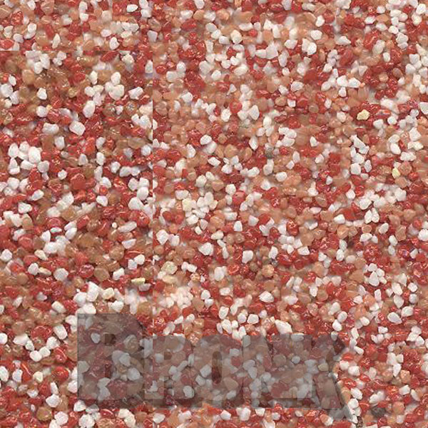 Mosaikputz Buntsteinputz 15 kg, Körnung 1,0-1,6 mm braun-weiß-rot TM46