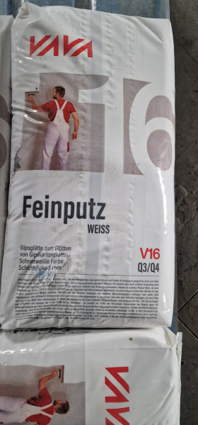 Vava V16 Feinputz weiß 25 kg Sack Qualität Q3, Q4,
